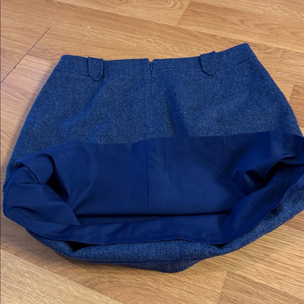 EUC Talbots fully lined wool skirt blue SZ 8 career wear - Picture 8 of 10
